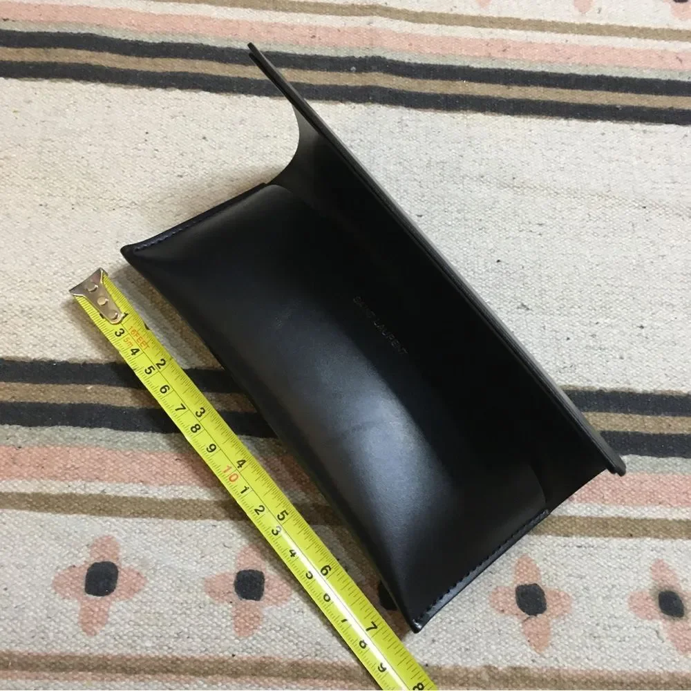 Saint Laurent Black Eyeglasses sunglasses case with shag new